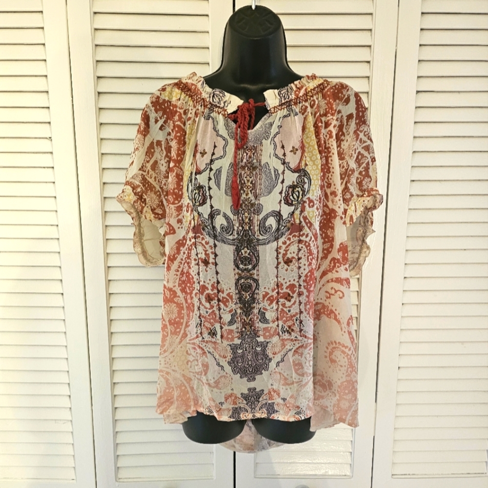 Peasant style top